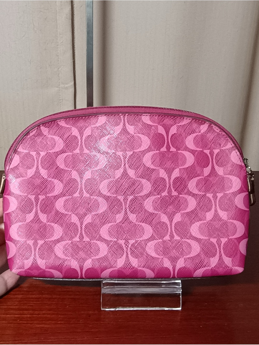 Coach Signature C Cosmetic Pouch - Picture 2 of 3